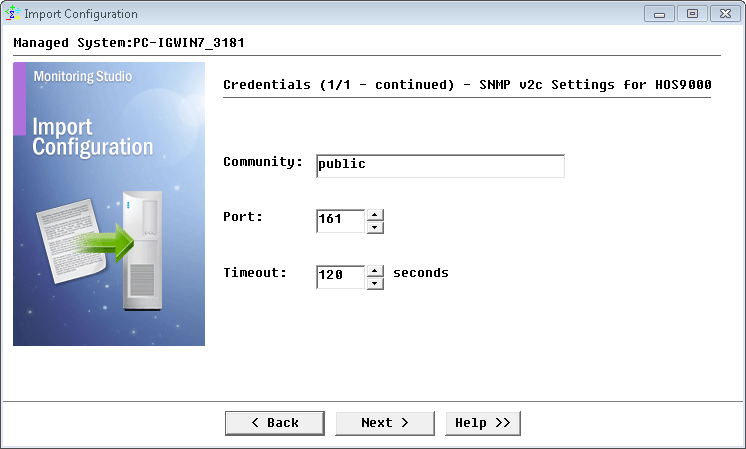 Configuring SNMP settings